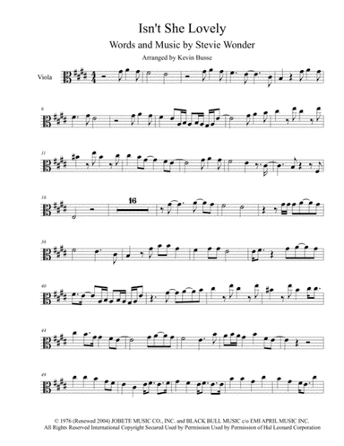 Isn't She Lovely (arr. Kevin Busse)