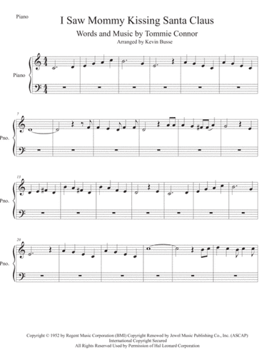 I Saw Mommy Kissing Santa Claus (arr. Kevin Busse)