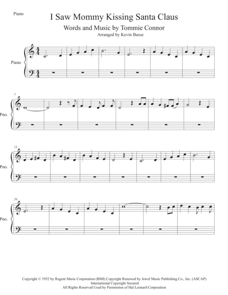 I Saw Mommy Kissing Santa Claus (arr. Kevin Busse)