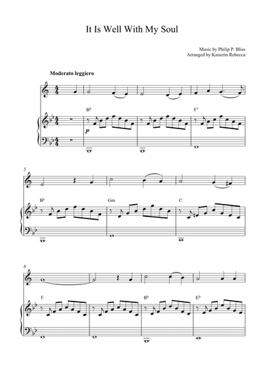 It Is Well With My Soul (arr. Kaiserin Rebecca)