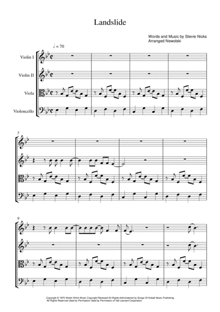 Landslide (arr. Newolski)