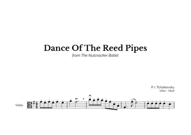 Dance Of The Reed Pipes for Easy Viola Solo (arr. Marcos Soares)