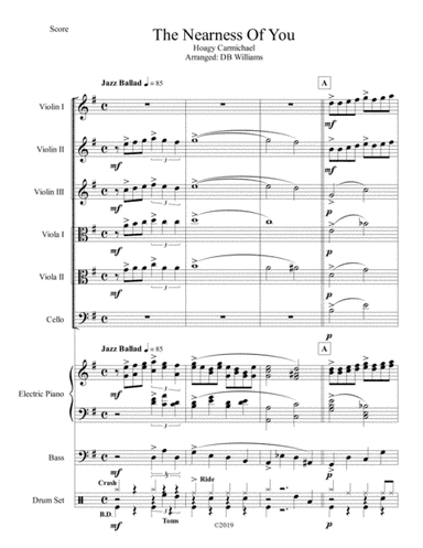 The Nearness Of You (arr. DB Williams)