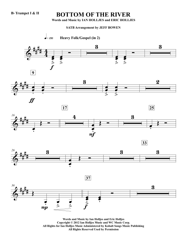 Bottom Of The River (arr. Jeffrey Bowen)