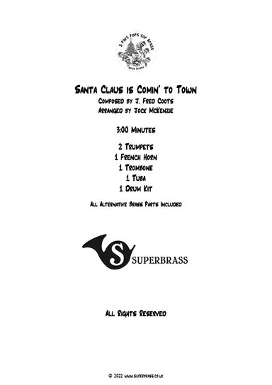 Santa Claus Is Comin' To Town (arr. Jock McKenzie)