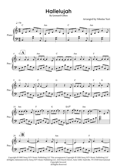 Hallelujah (arr. Nikolas Yuri)