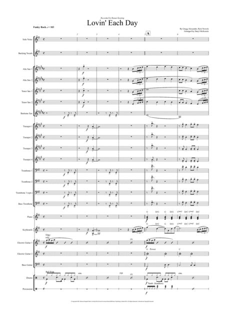 Lovin' Each Day (arr. Daryl McKenzie)