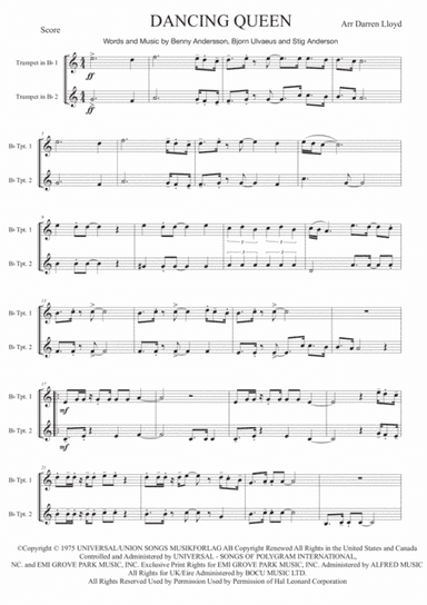 Dancing Queen (arr. Darren Lloyd)