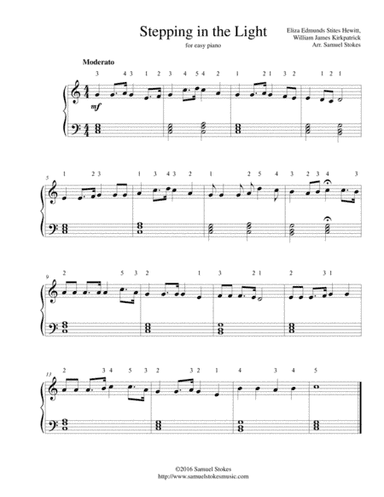 Stepping in the Light - for easy piano (arr. Samuel Stokes)