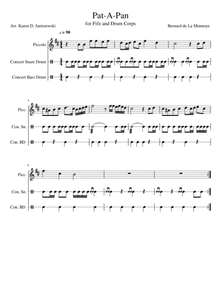 Pat-A-Pan (Fife and Drum Corps) (arr. Karen D. Janiszewski)