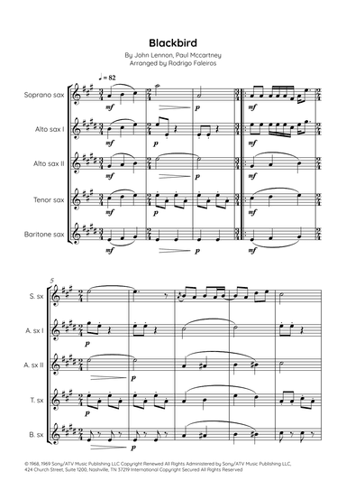 Blackbird (arr. Rodrigo Faleiros)