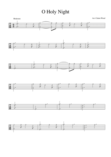 O Holy Night (arr. Calum Wood)