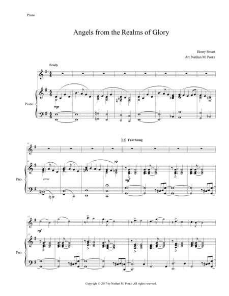 Angels from the Realms of Glory (arr. Nathan M. Pontz)