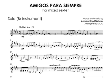 Amigos Para Siempre (arr. Dico)