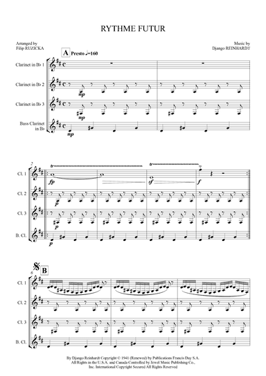 Rythme Futur (arr. Filip Růžička)