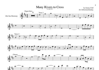 Many Rivers To Cross (arr. Arboretum Sunday)