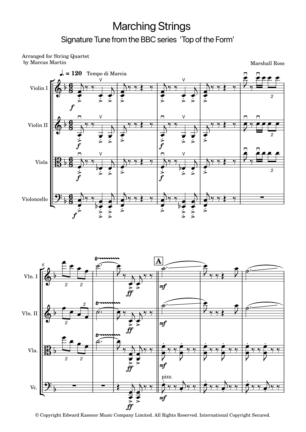Marching Strings (arr. Marcus Martin)