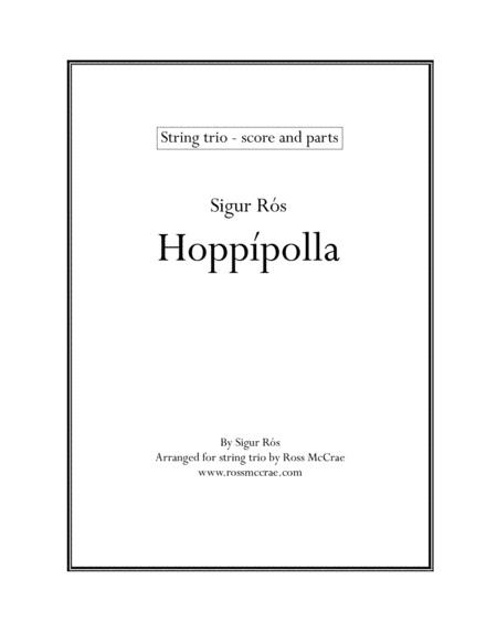 Hoppipolla (arr. Ross McCrae)