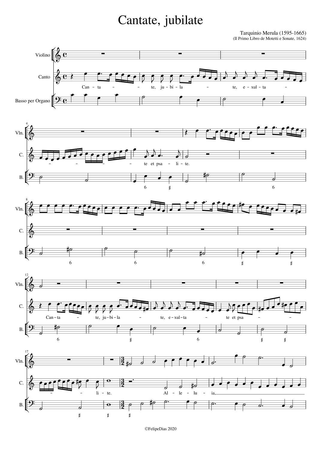 Cantate jubilate (arr. Early Music Scores)