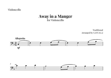 Away in a Manger (arr. G.D.V.S.L.J)