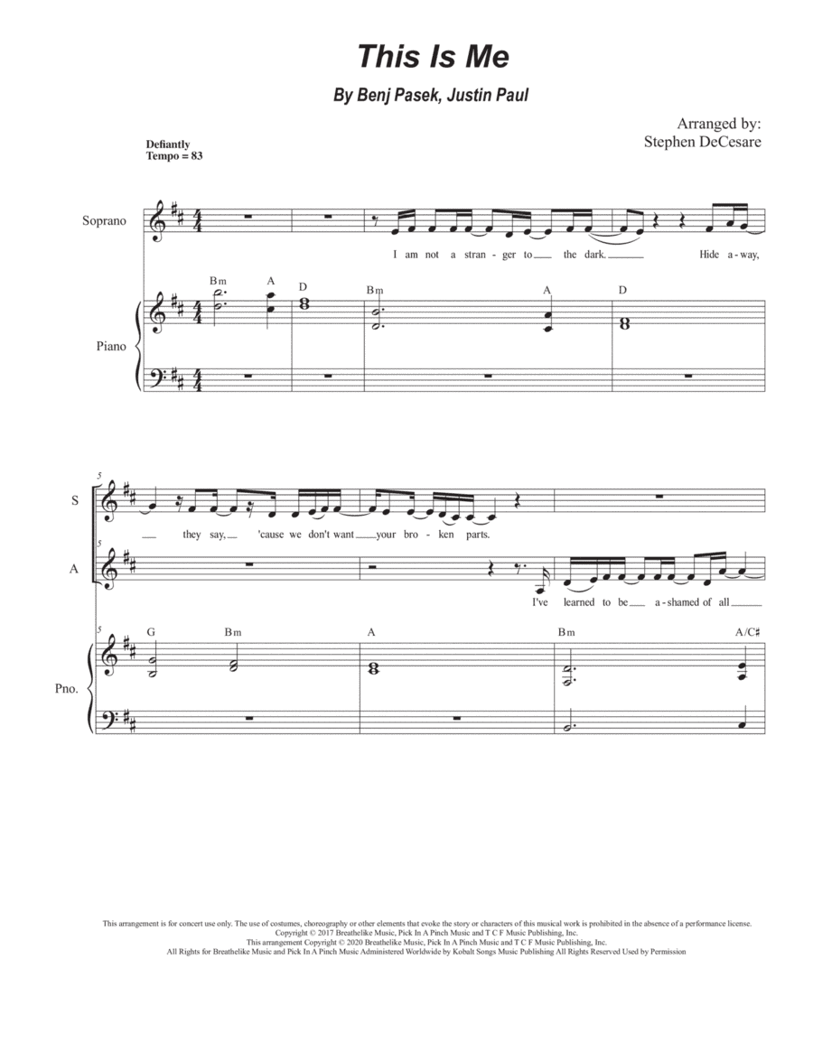 This Is Me (arr. Stephen DeCesare)
