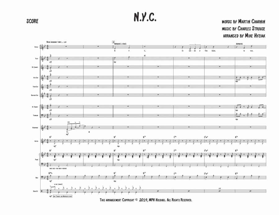 N.y.c. (arr. Mike Hyziak)