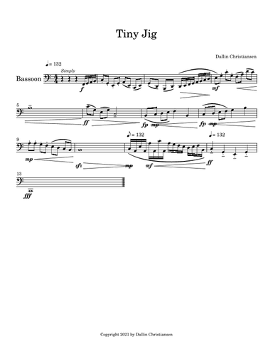 Five Bassoon Etudes