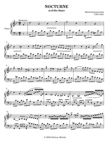 Nocturne in B flat Major - Szymanowska (arr. Theoria Music)