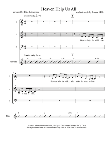 Heaven Help Us All (arr. Elise Letourneau)