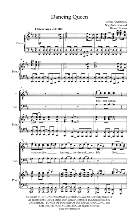 Dancing Queen (arr. Karl Logue)