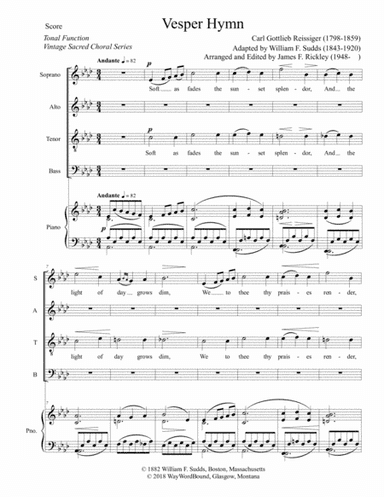 Vesper Hymn (arr. William F. Sudds, James F. Rickley)