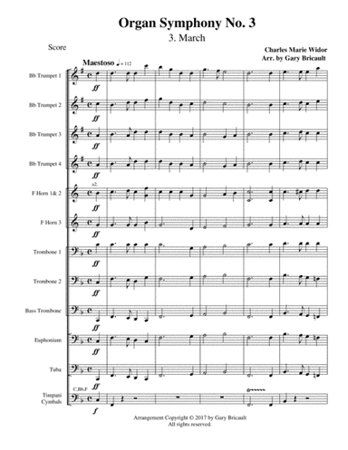 Mvt 3 - March from Organ Symphony No. 3 (arr. Gary Bricault)