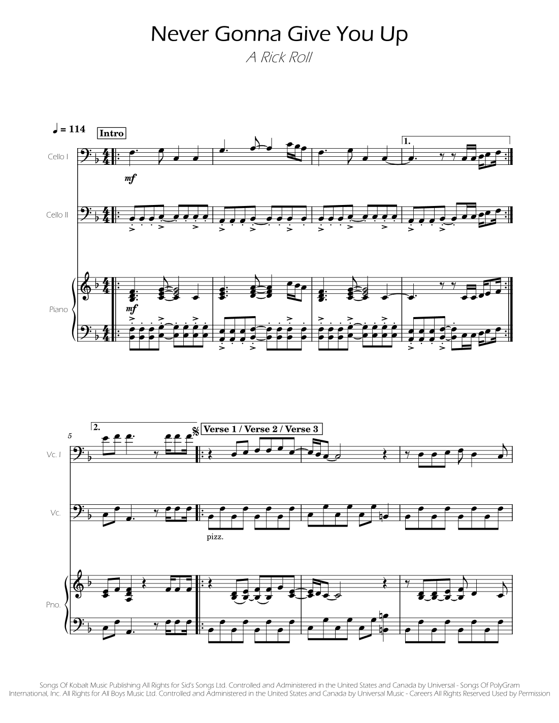 Never Gonna Give You Up (arr. Ygor Nunes)