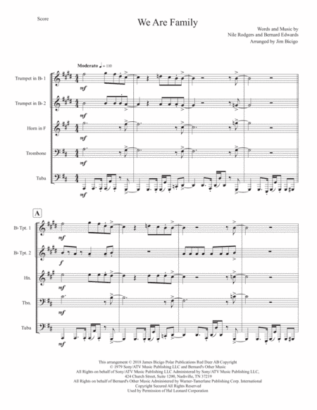 We Are Family (arr. Jim Bicigo)