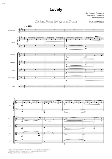 Lovely - Score Only (arr. César Madeira)