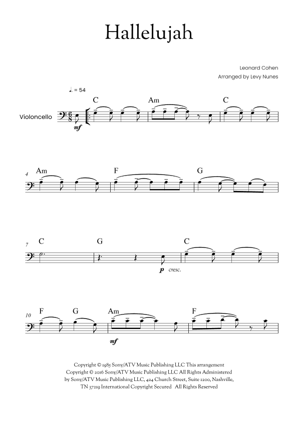 Hallelujah (arr. Levy Nunes)