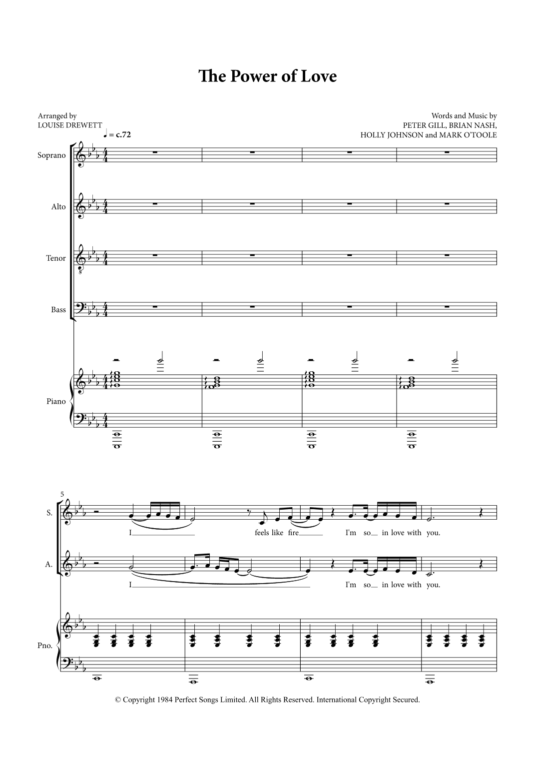 The Power Of Love (arr. Louise Drewett)