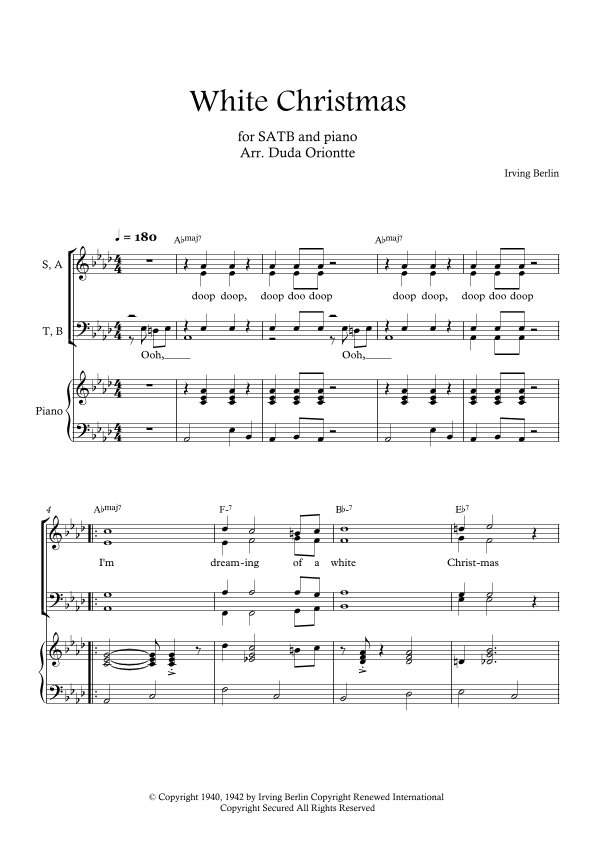 White Christmas (arr. Duda Oriontte)