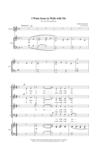 I Want Jesus to Walk with Me (arr. David Nino)