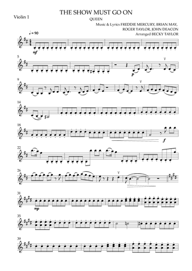 The Show Must Go On (arr. Becky Taylor)