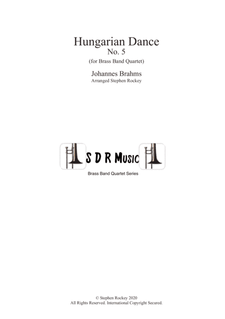 Hungarian Dance No.5 for Brass Band Quartet (arr. Stephen Rockey)