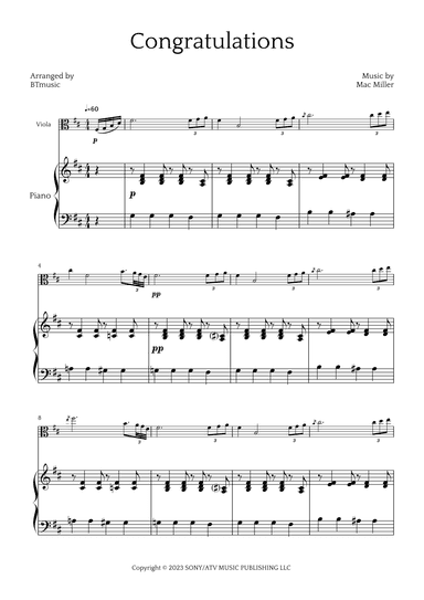 Congratulations (arr. BTmusic)