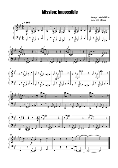 Mission: Impossible Theme (arr. L.E. Olmos)