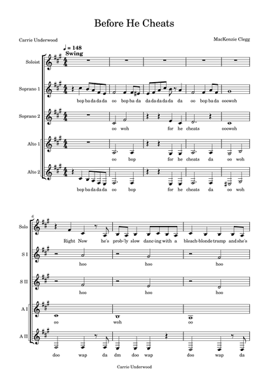 Before He Cheats (arr. MacKenzie Clegg)