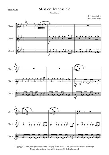 Mission: Impossible Theme (arr. Fabio Britto)