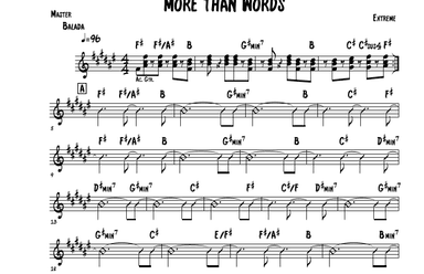 More Than Words (arr. Mateo Aguilar)