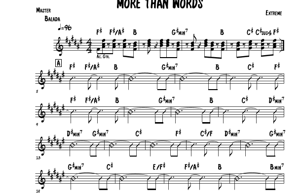 More Than Words (arr. Mateo Aguilar)