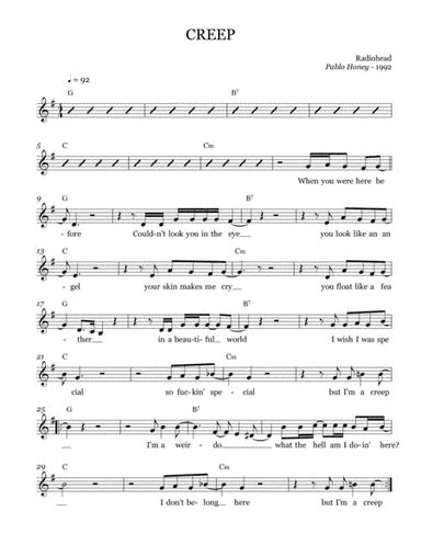 Creep (arr. Brock Chart)