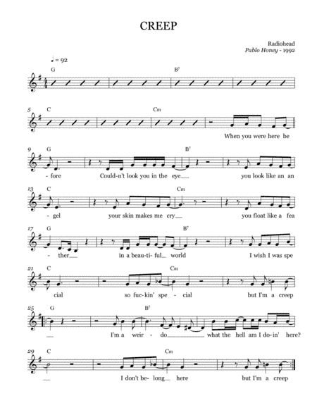 Creep (arr. Brock Chart)