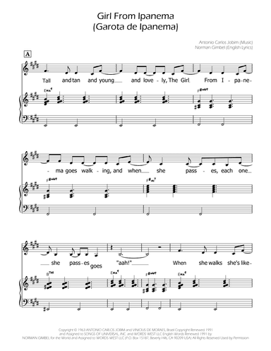 The Girl From Ipanema (garôta De Ipanema) (arr. Ygor Nunes)